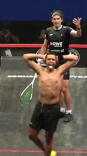 Impressive Squash Celebration by Mostafa Asal