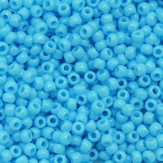 Toho Round Seed Beads 11/0 43 Opaque Blue Turquoise 8 Gram Tube
