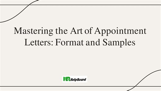 Appointment Letter Format