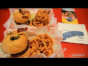 [HD] Real Life Krusty Burger - Ordering a Krusty Burger - The Simpsons Land - Universal Studios