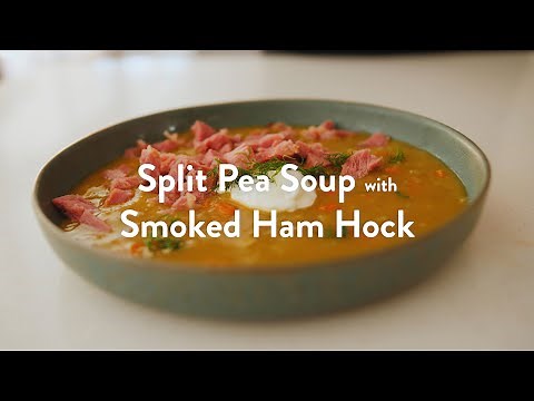 Instant Pot Split Pea Soup with Smoked Ham Hock