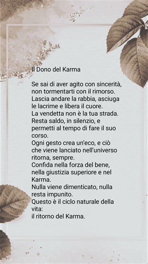 Il Ritorno del Karma#Karma #LeggeDelRitorno #SaggezzaDiVita