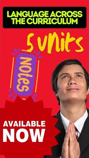 👉 Language Across the Curriculum Notes Ready 🔥 All 5 Units | B.Ed TNTEU Exam Notes |