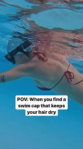 2.5K views | Discover the chic alternative to traditional swim caps!...