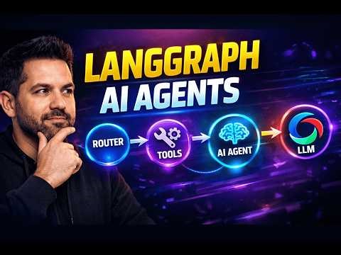 LangGraph Tutorial for Beginners 🔥 Build AI Agents with Tools & Router (Part 1)