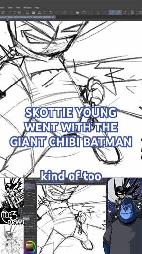 So I decided to go the opposite direction with my chibi Absolute Batman.