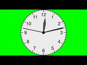 Clock - 12-hour Loop (Transparent WebM Available) | Animated Asset | 4K | Free Download