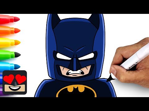 How To Draw Lego Batman