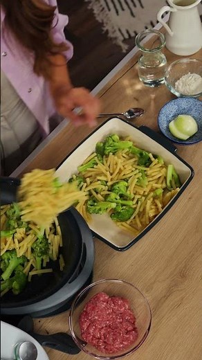 Leckerer Brokkoli Hackfleisch Auflauf mit Nudeln #rezept #kochrezept