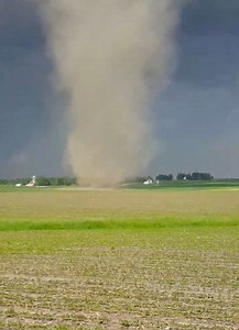 24K views · 498 reactions | Landspout Tornado in Iowa this evening! [Central City, Iowa] Permission By: Houston Bailey | Live Storm Chasers | Facebook