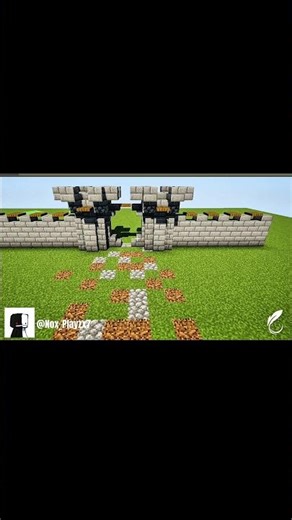 Build This EASY Minecraft Wall in 1 Minute! 🔥 | Simple & Cool Design