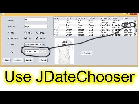 How to Use JDateChooser or JCalendar in Java