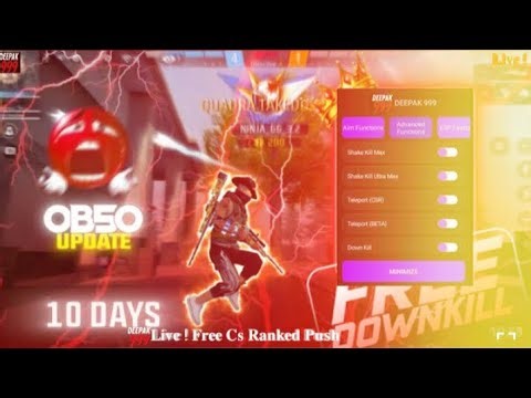 Antiban FF Panel 🔥 Free Fire injector 🔥 ob50 FF Hack 😈 FF Panel Hack Mobile । cheats FF ।