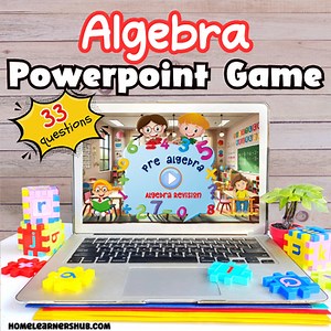 PowerPoint Games: Algebra Activity For Kids| Self Directed Learning | Self Check