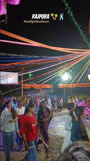 Ganpati Garba Rajpura 2025 🪇🕺 #garba #aadiwasigarba #garbavideo #aadivasi_status #adivasi #culture
