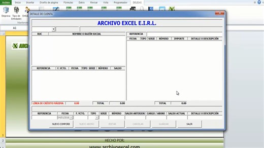 🗂 CONTROL DE DEUDAS 🗂 📌 Este aplicativo les ayudará en el registro y control de sus deudas por cobrar y pagar de su empresa. Este aplicativo está elaborado para micro, pequeñas y medianas empresas. - - - - - - - - - - - - - - - - - - - - - - - - - - - - - - 💾 Si están interesados en obtener la plantilla, ingresa al siguiente link: https://www.archivoexcel.com/producto/control-de-deudas-aplicativo-en-excel/ - - - - - - - - - - - - - - - - - - - - - - - - - - - - - - 🌎 Visítanos: Web: https:/
