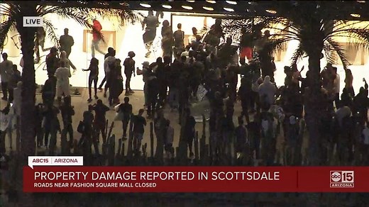 532K views · 6.1K reactions | #BREAKING: Protesters in Scottsdale have broken into the Apple Store, along with multiple other businesses, around Scottsdale Fashion Square. Viewer discretion is advised. MORE INFO: https://bit.ly/3cjyF5d | ABC15 Arizona | Facebook