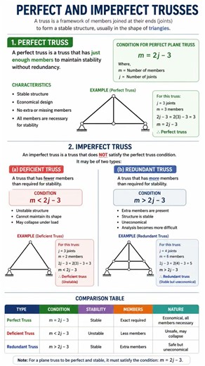 Perfect and Imperfect Trusses | Structural Analysis Basics 📐