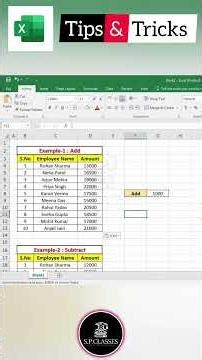 Excel Paste Special Tips & Tricks | Add, Subtract, Multiply & Divide | #excel #tips #tricks #shorts
