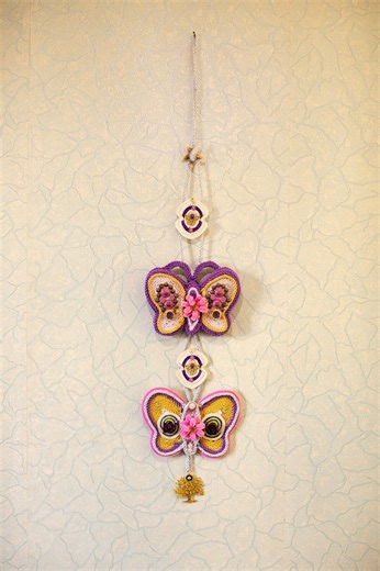 Macramé Butterfly Wall Hanging - Handmade Rope Fiber Art, - Etsy