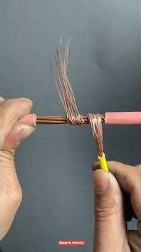 Essential techniques for secure cable joints.⚡#diy #electroshorts