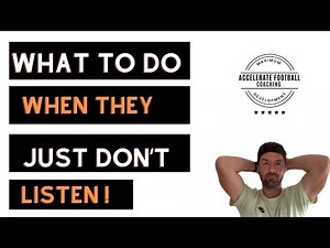 COACHES: What to do when a player isn’t LISTENING 👂 (Clear Strategy)