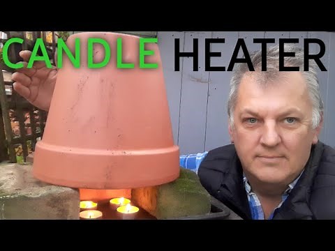 Off GRID Candle Powered Air Heater | Emergency Candle Heater | Building a Candle Clay Pot Radiator