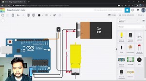 Accionando un motoreductor por medio de una bateria de 9V y #arduino #arduinotutorial y #tinkercad