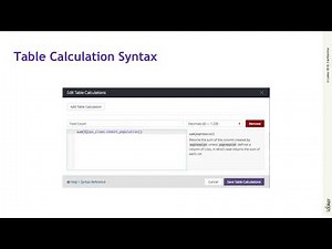 Table Calculation Tips and Tricks
