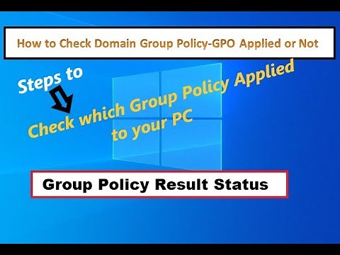 How to check Group Policy Applied or not on the client PC | Server