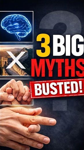You Still Believe These 3 Myths? #shorts #facts #knowsapiens #viral #mythbusted