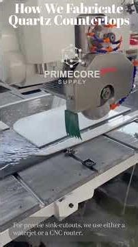 How We Fabricate Quartz Countertops.#interiordesign #kitchencountertops #quartzcountertops