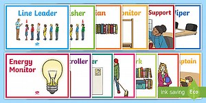 Classroom Jobs Display Posters