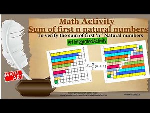 Sum of the first n Natural Numbers || Maths Activity / Project / TLM