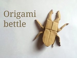 Origami Bettle tutorial (Neige A.)