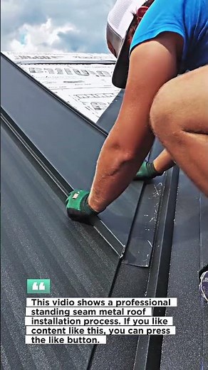 Standing Seam Metal Roof Installation