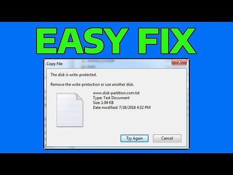 How To Fix The Disk Is Write Protected Remove The Write Protection Or Use Another Disk