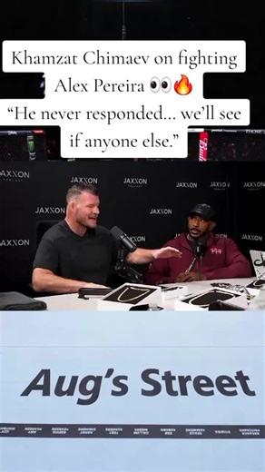 Khamzat Chimaev on fighting Alex Pereira 👀🔥 “He never responded… we’ll see if anyone else.” “I want to become a double champ, then I can go back to my weight class, or stay there, or go up more.” “I’m not that guy trying to leave the UFC undefeated. I don’t care about that — I just want to make big stuff, big events.” #khamzatchimaev #alexpereira #ufc #mma #UFC326