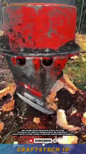 Hydraulic Stump Grinder Crushing Tree Stump Into Wood Chips Fast #machine