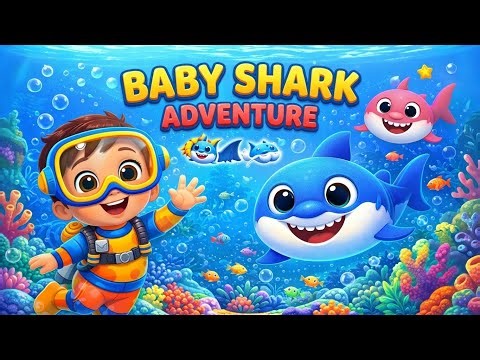 Baby Shark Adventure 🦈🌊 | Fun Underwater Song for Kids | Toddler Cartoon