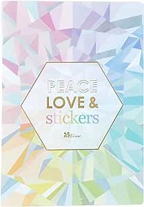 Erin Condren Designer Sticker Album - 24 Pages, Holds 48 Sticker Sheets. Keeps All of Your Favorite Stickers in One Organized Place. Cute, Pretty, Durable, Organization