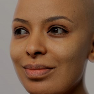 HD female head scan experiment