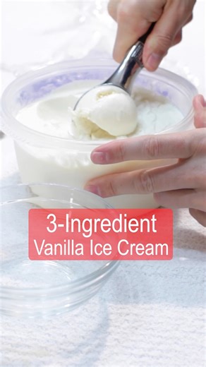 Learn how to make super easy no churn vanilla ice cream with just 3 ingredients. | In The Kitchen With Matt