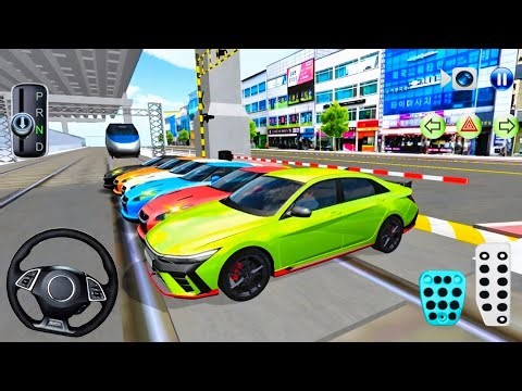 New Elantra N & Supercars vs Bullet Train Crash Test 🚄💥 | 3D Driving Class 2026 Gameplay