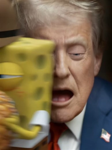 new #spongebob movie ai filter effect template tutorial prompt 2026 #movie #bigguy bug guy #SpongeBobMovie poster #trump bikini bottom song music