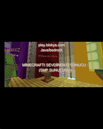 minecraftı sevdiren smp sunucusuyla tanışın.java/bedrock IP: play.blokya.com📝