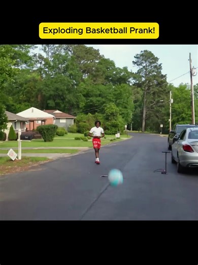 #Exploding Basketball Prank! PART (3) | exploding basketball prank