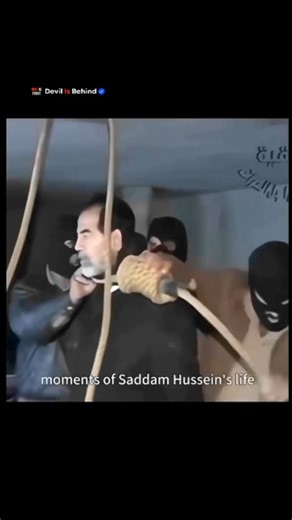 Devil Is Behind on Instagram: "On Saturday, December 30, 2006, former Iragi President Saddam Hussein was executed by hanging at a facility code-named “Camp Justice" in the Kadhimiya district of Baghdad. The execution occurred at approximately 6:00 a.m.local time (3:00 a.m. GMT), on the first day of the Islamic festival of Eid al-Adha. Saddam was convicted by the Iraqi High Tribunal for crimes against humanity, specifically for the 1982 killings of 148 Shite men and boys in the town of Dujail fol