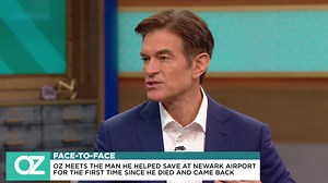 4.9K views · 28 reactions | Today at 3pm... Life after death: Dr. Oz meets the man he helped save at Newark Airport for the first time since he died and came back. | Atlanta News First | Facebook