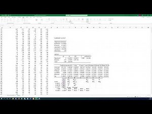 Multiple linear regression and determining significance in Excel